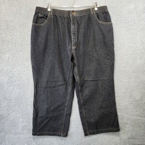 Habands Ice House Flannel Lined Jeans Size 48XS (Inseam 25) Elastic Waist Winter